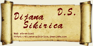 Dijana Sikirica vizit kartica